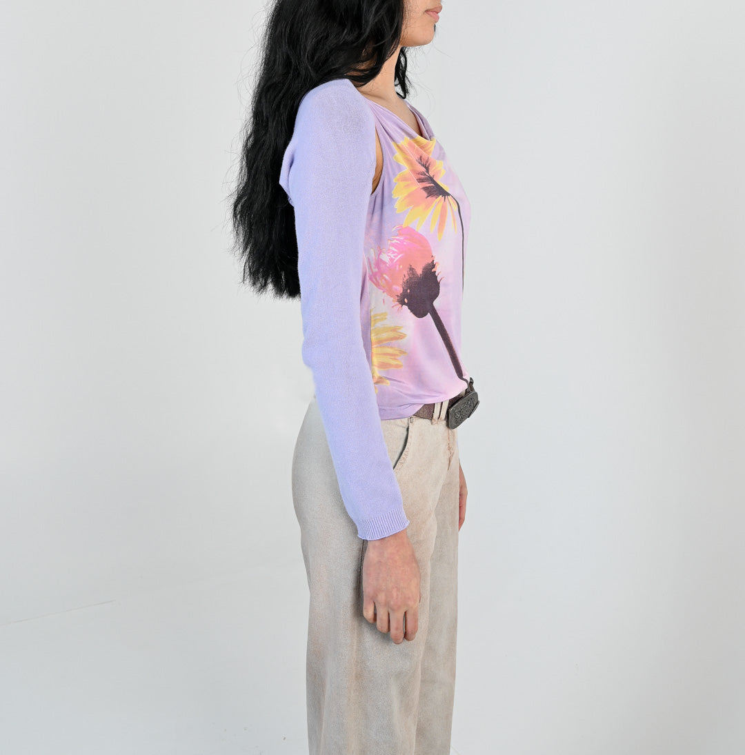 Lilac Bolero Shrug