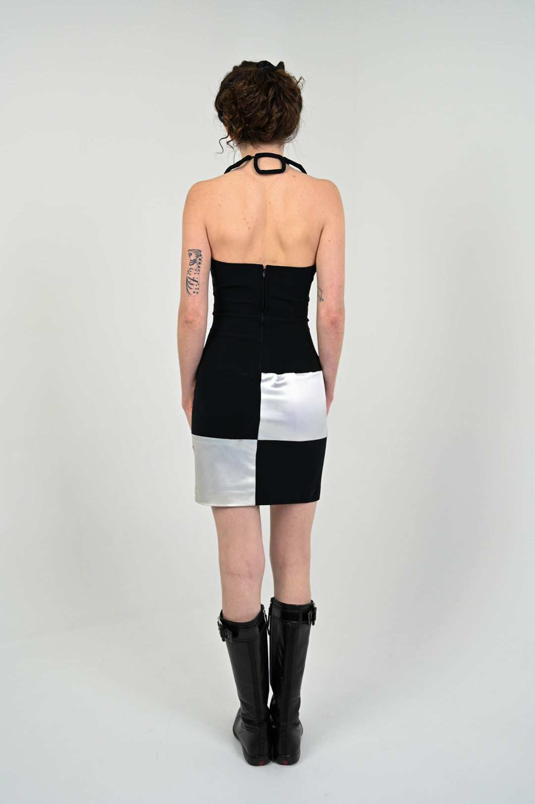Checkerboard Party Dress