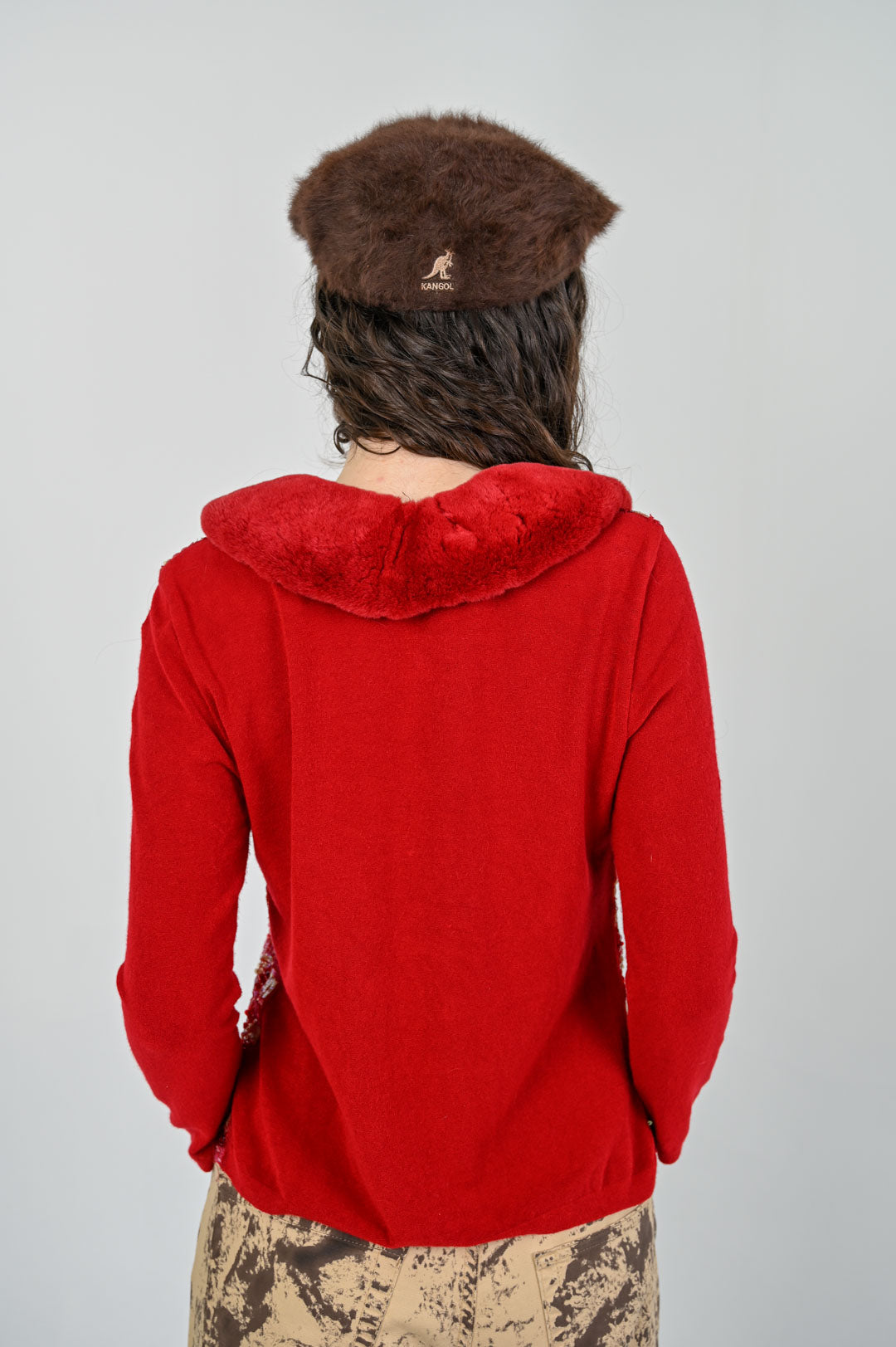 Blumarine Scarlet Beaded Cardigan