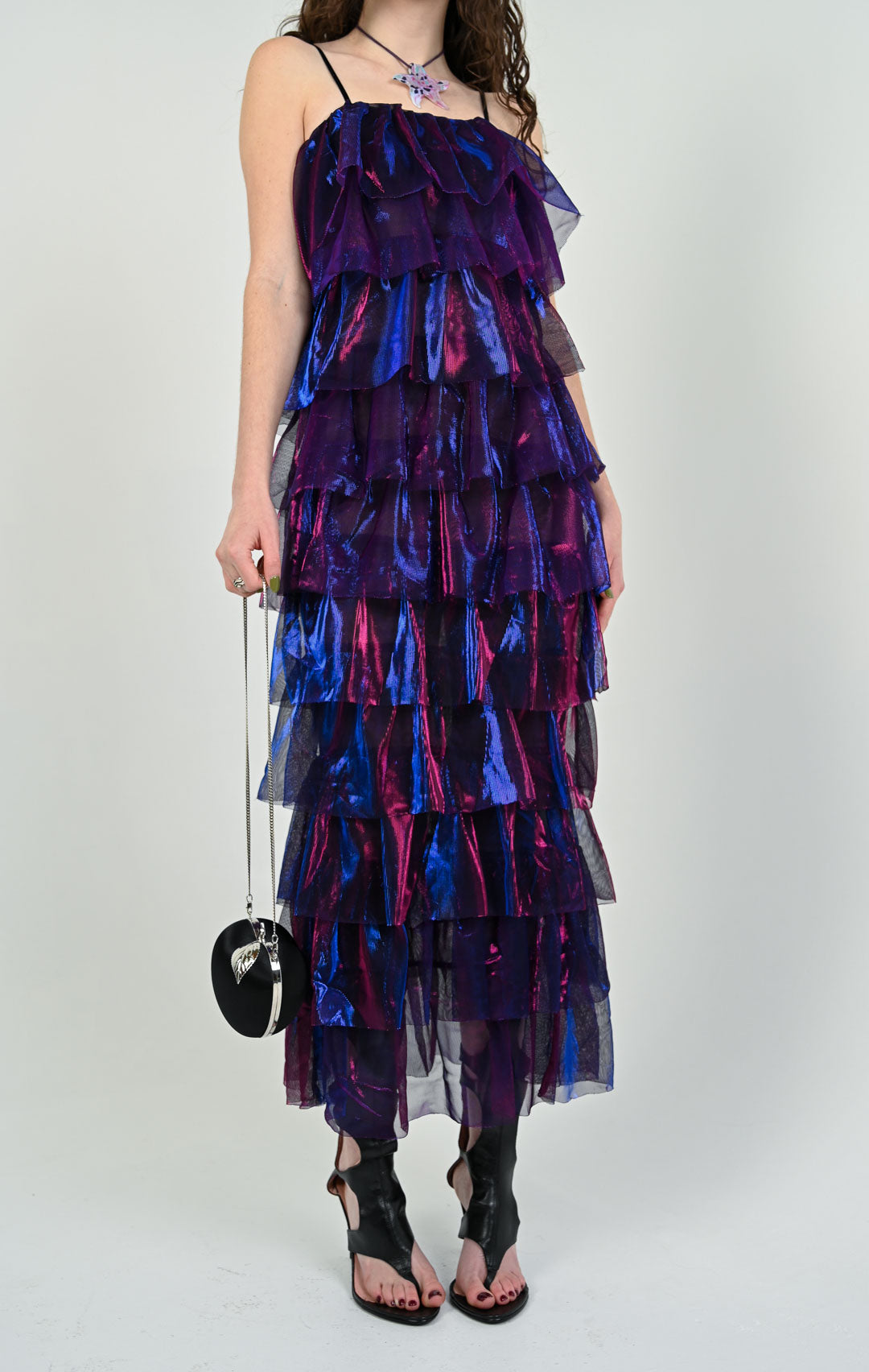 Ultraviolet Tiered Dress