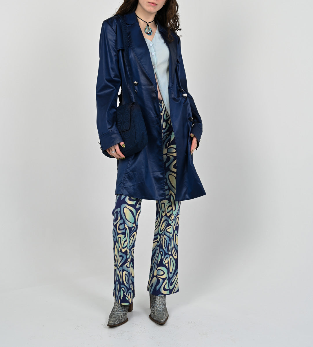 Versace Sapphire Trench Coat