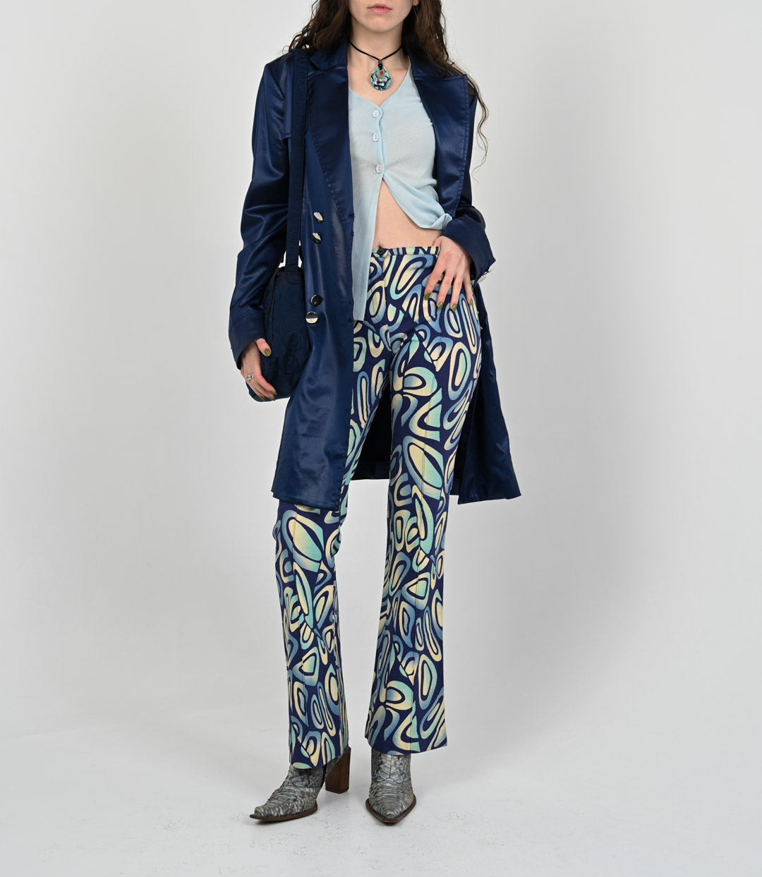 Azure Amoeba Pants