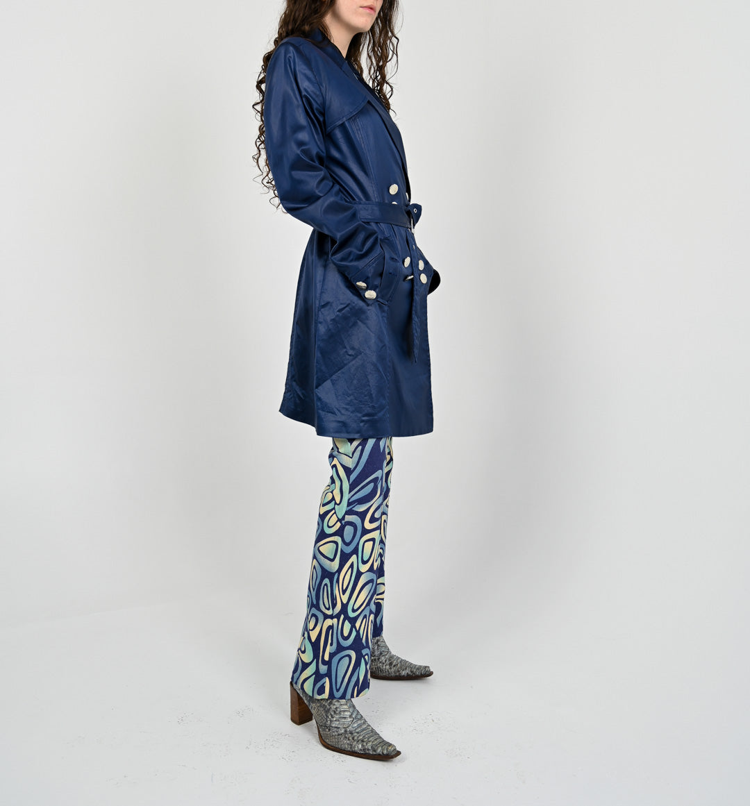 Versace Sapphire Trench Coat