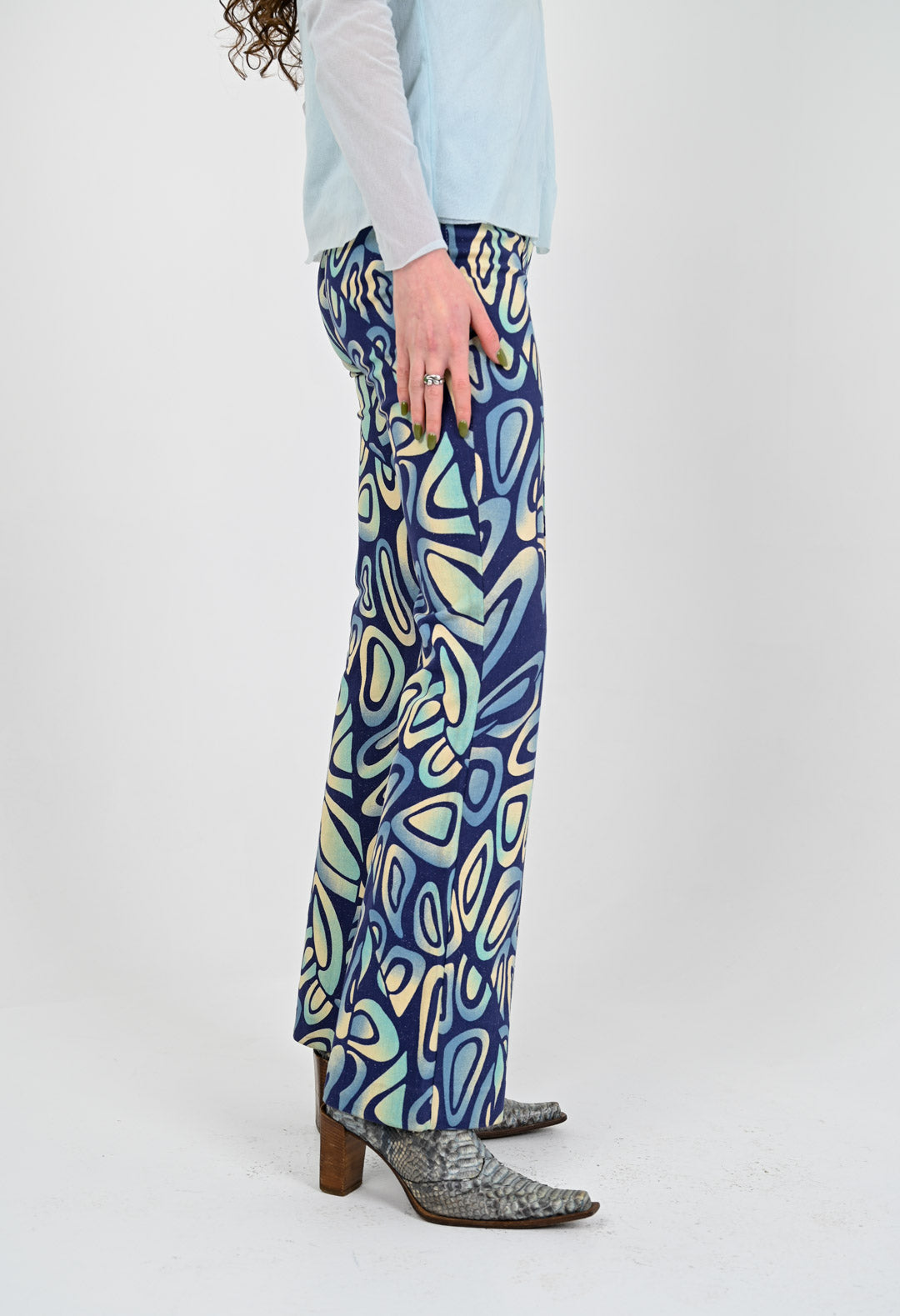 Azure Amoeba Pants