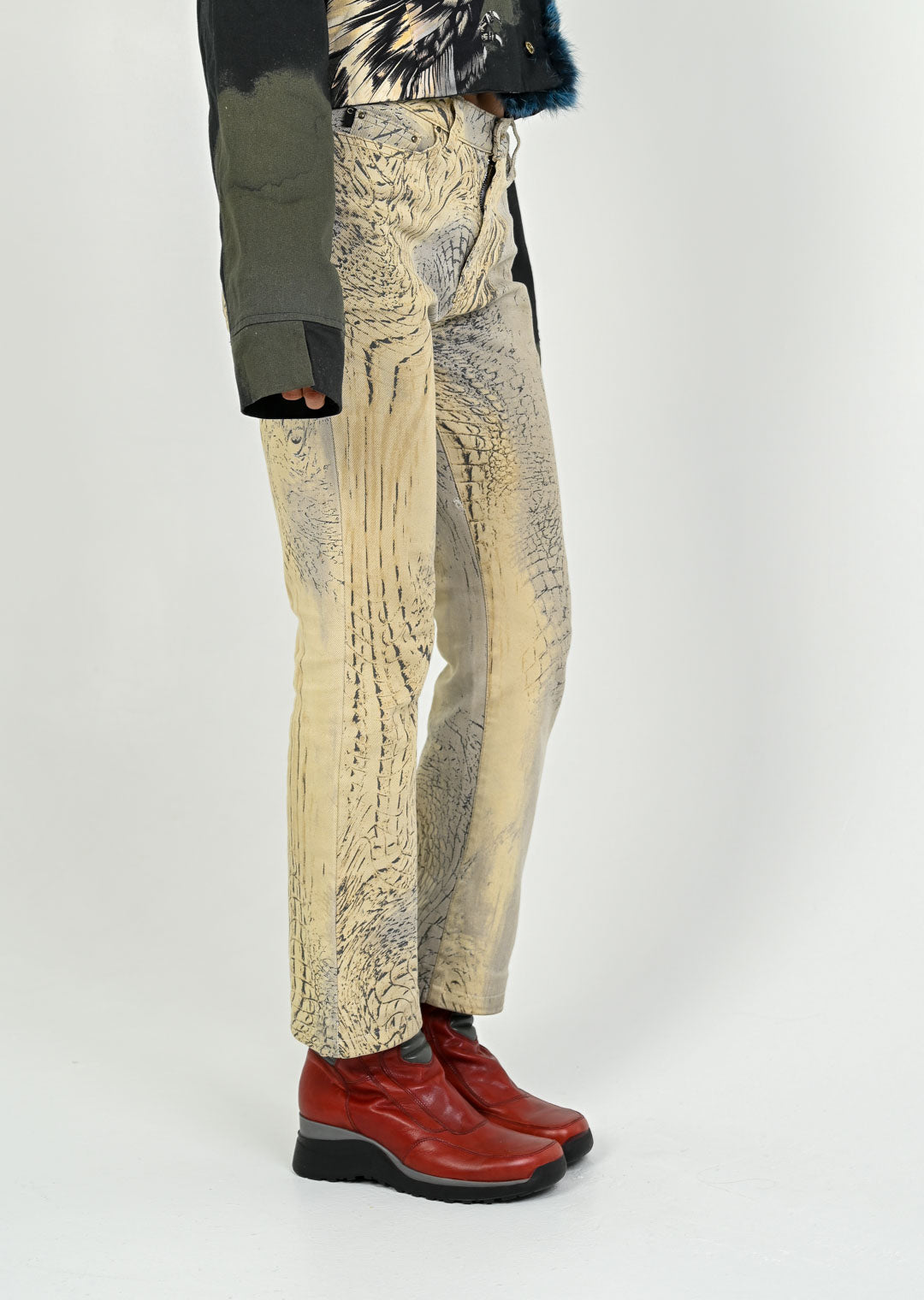 Roberto Cavalli Feather Pants
