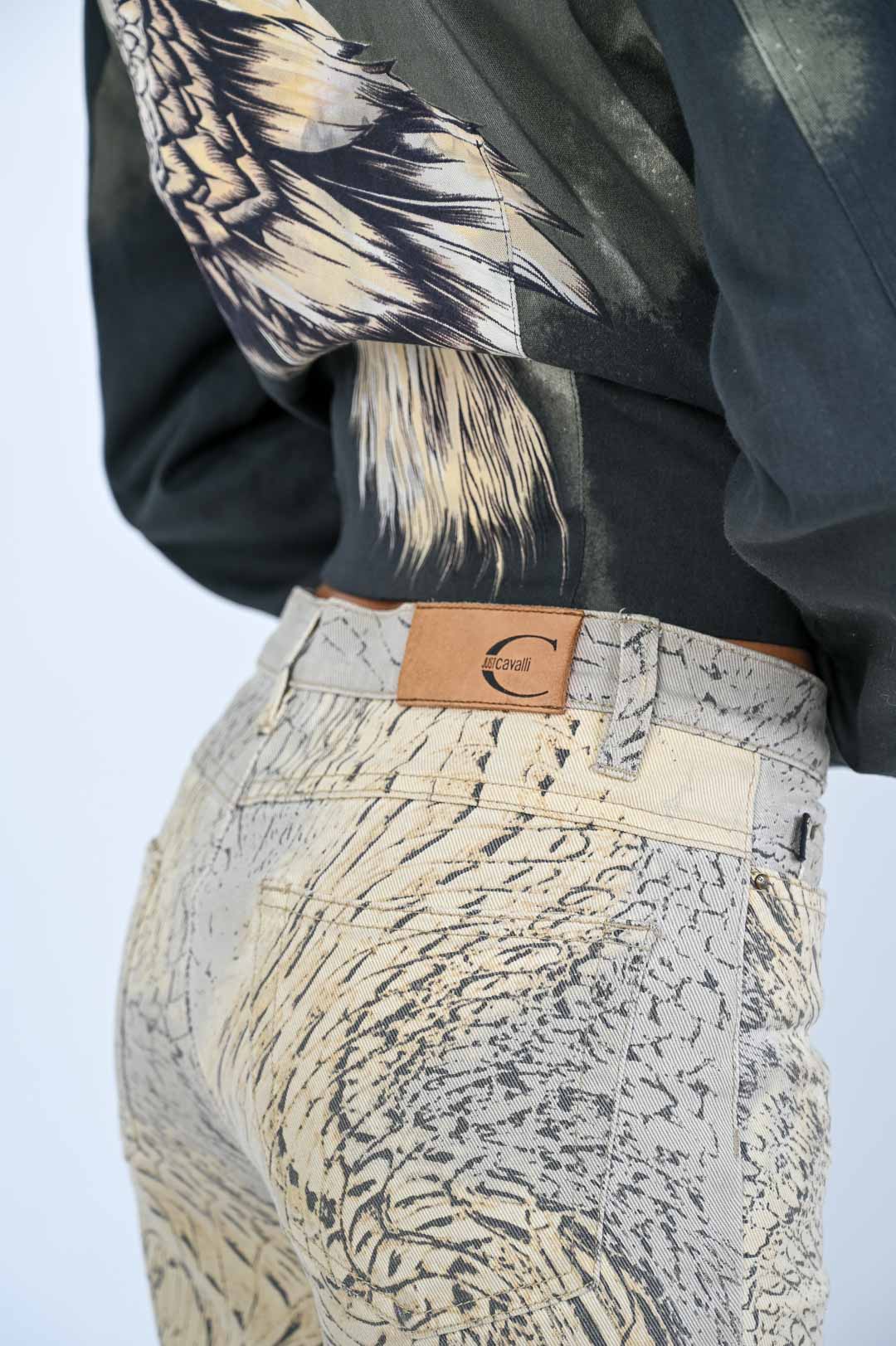Roberto Cavalli Feather Pants