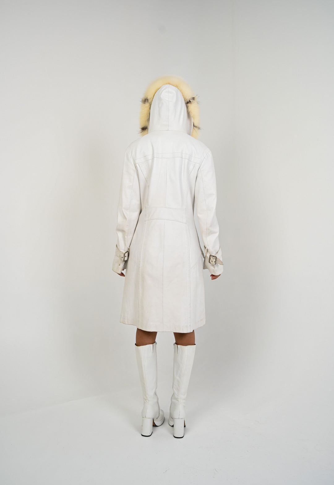 Arctic Fox Leather Coat