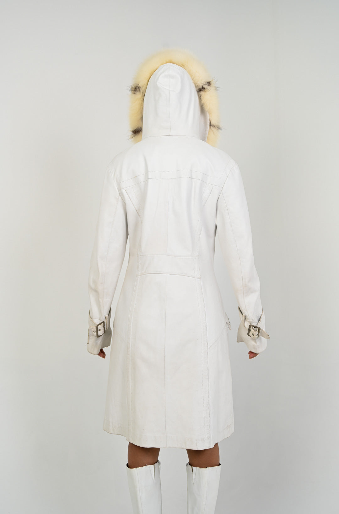 Arctic Fox Leather Coat