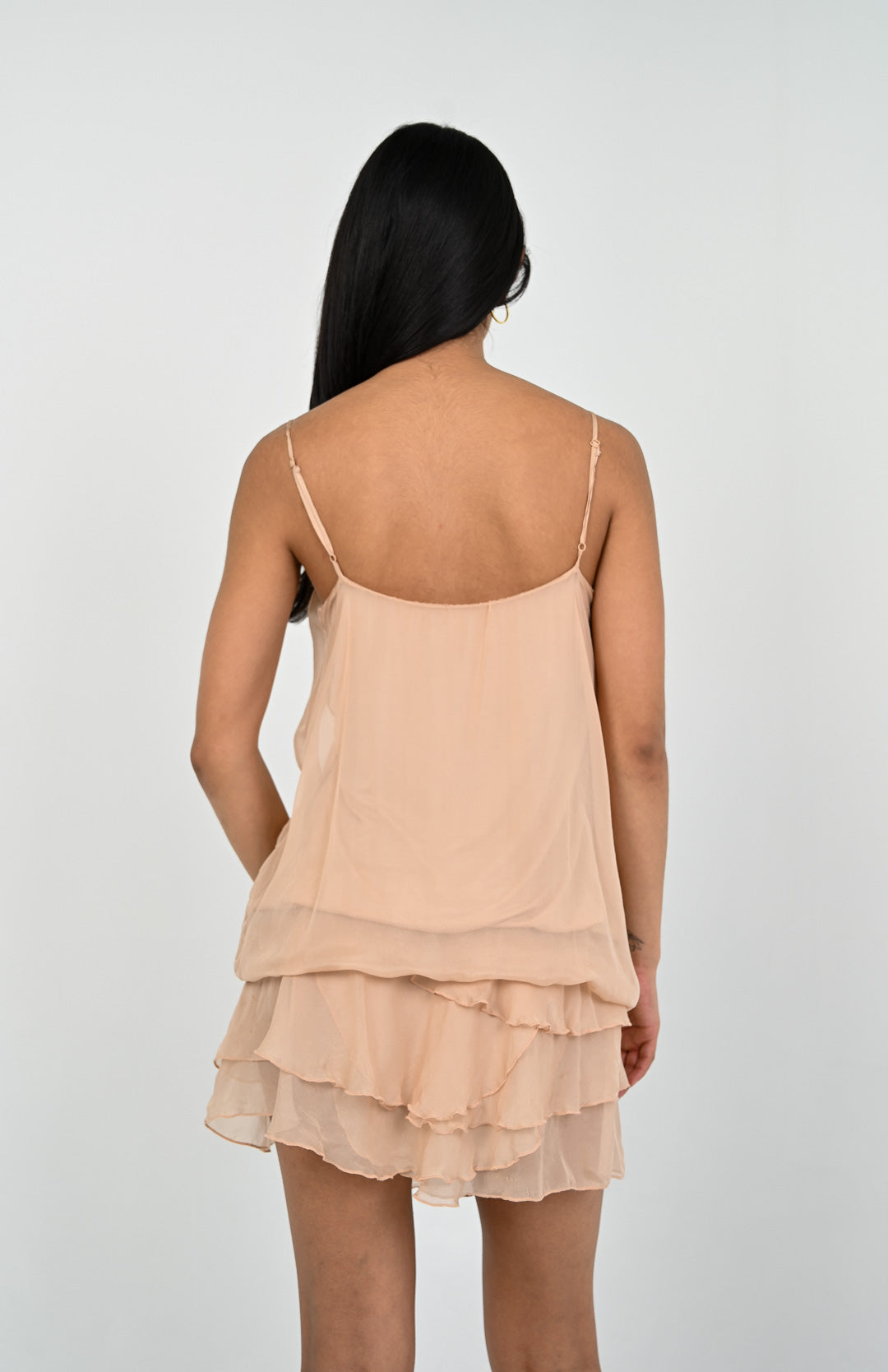Blush Silk Farfalla Dress