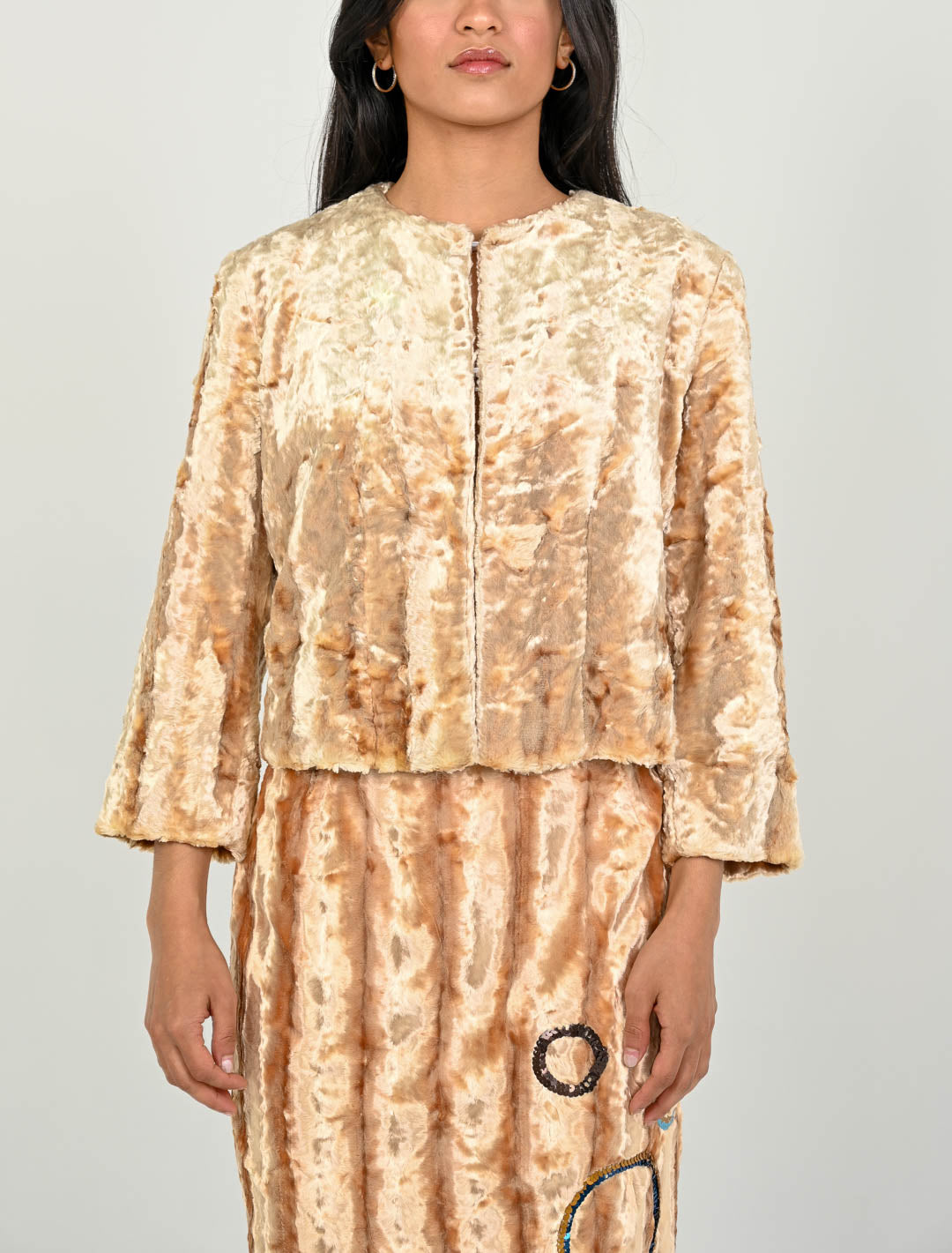 Miss Sixty Champagne Skirt Set