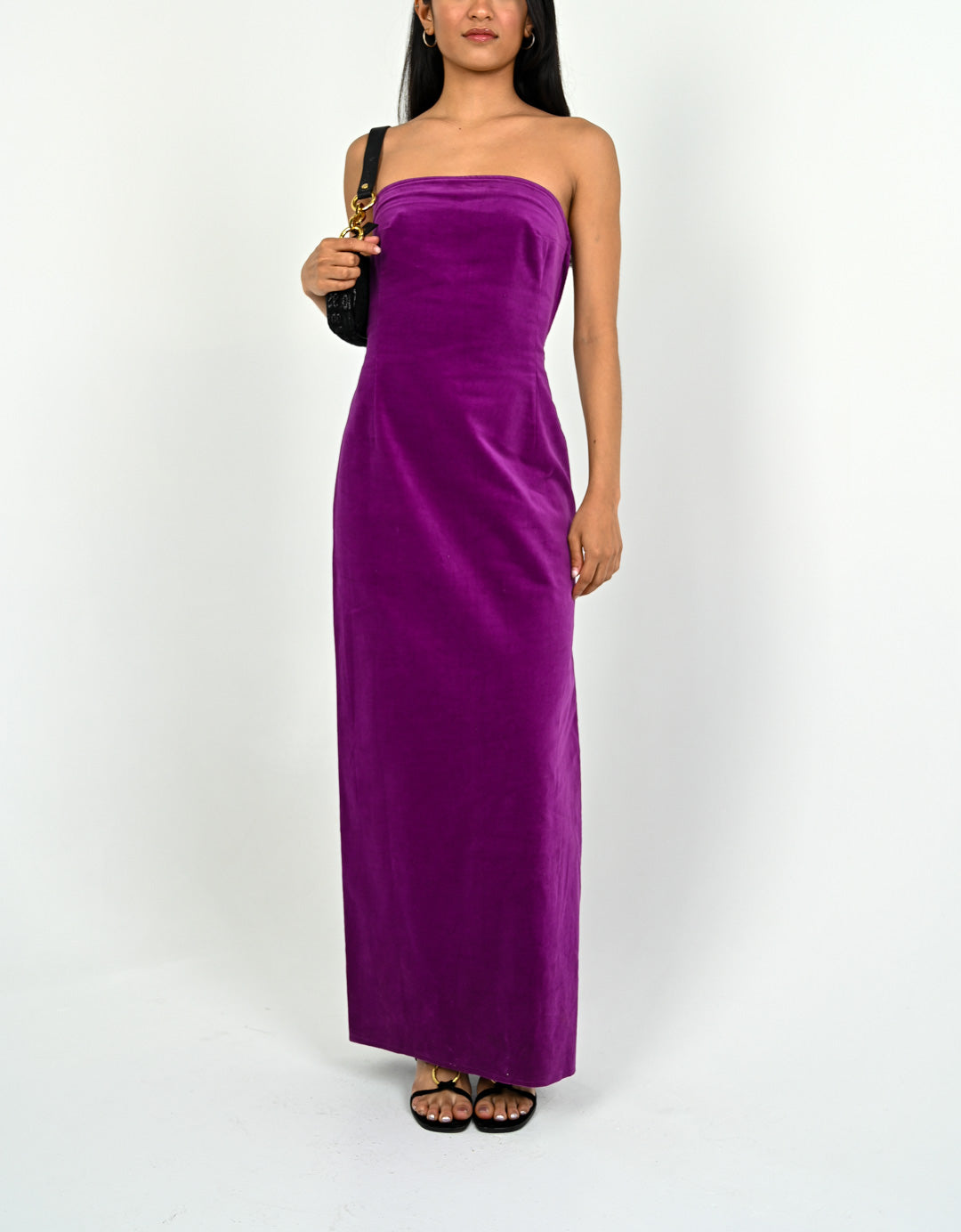 Viola Velvet Slit Dress