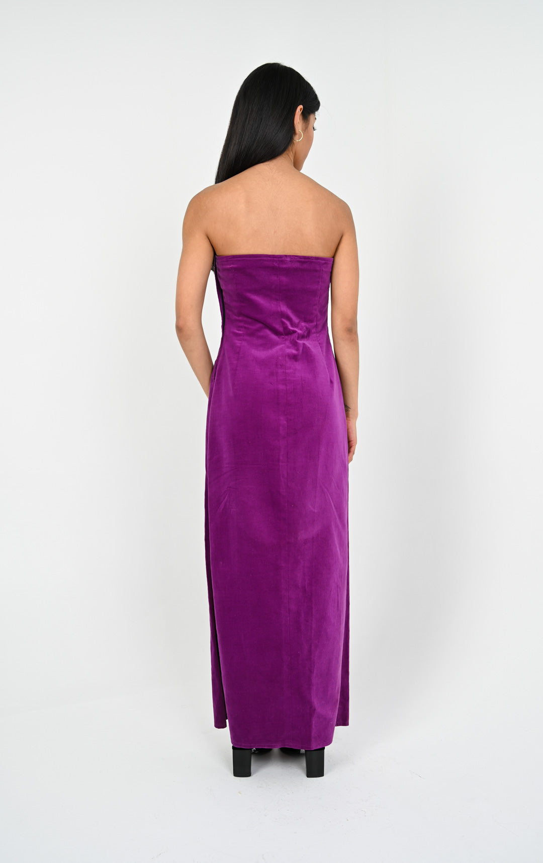 Viola Velvet Slit Dress