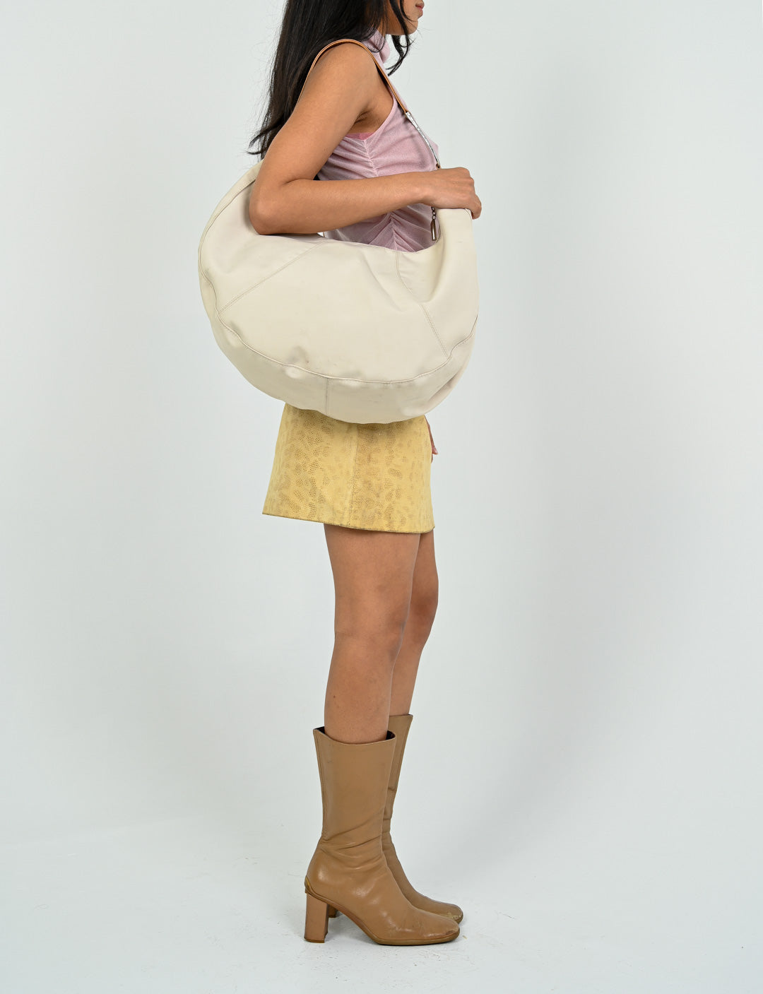 Ivory Oversized Shoulder Bag