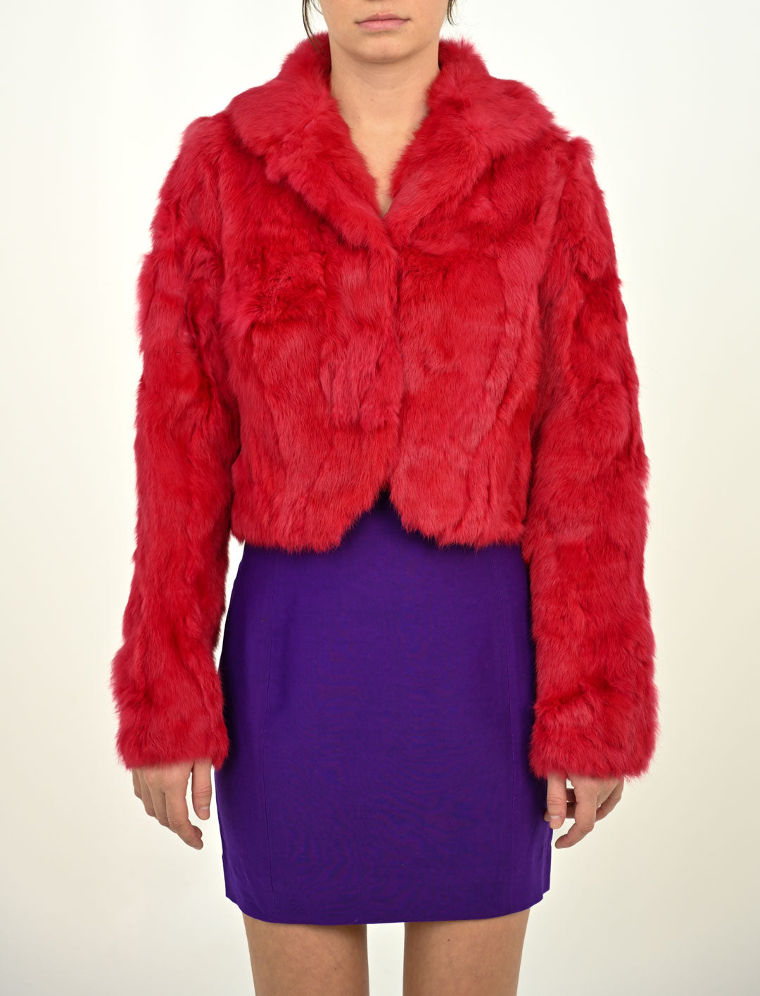 Ruby Rabbit Fur Jacket