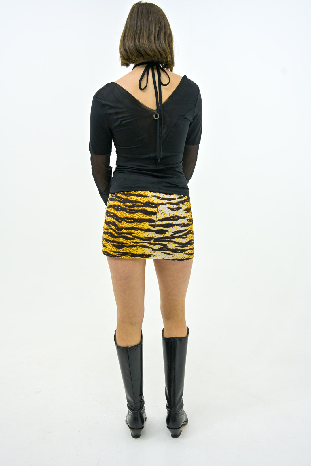 Save the Queen Mesh Appliqué Top