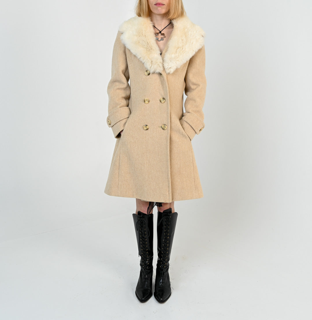 Wool Rabbit Oat Coat