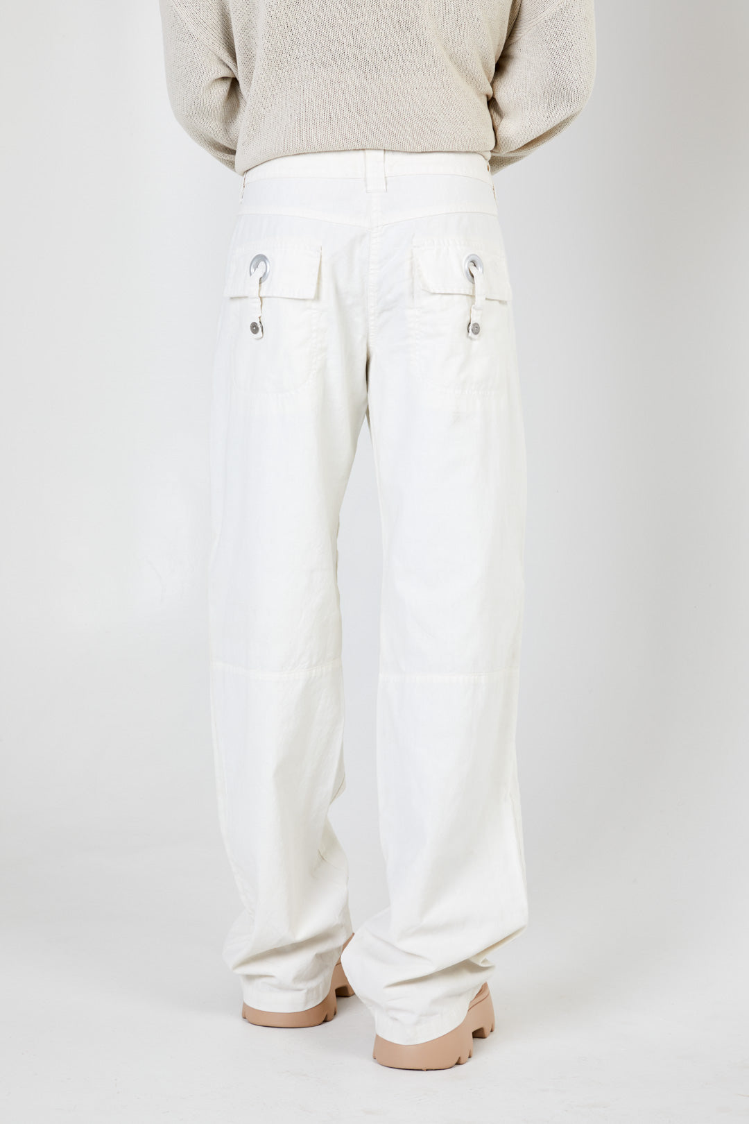 Sergio Tacchini White Nautical Pant