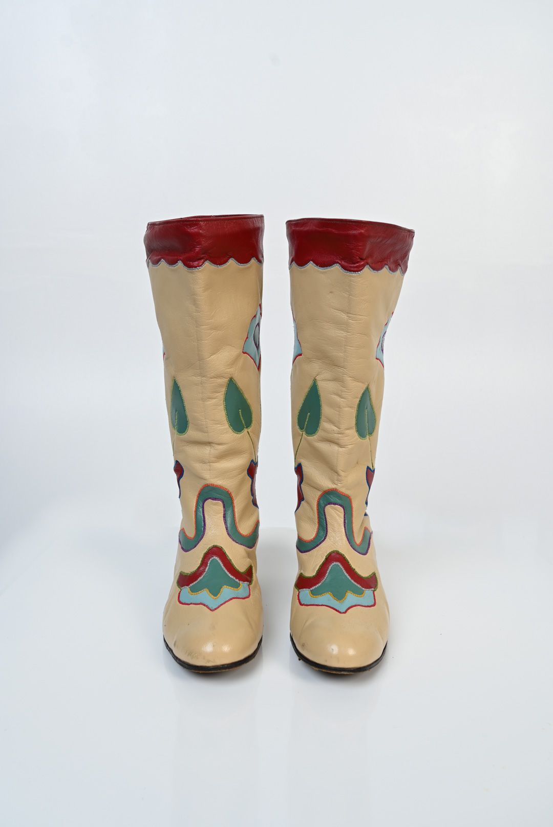 Leather Flora Deco Boots (36/37)