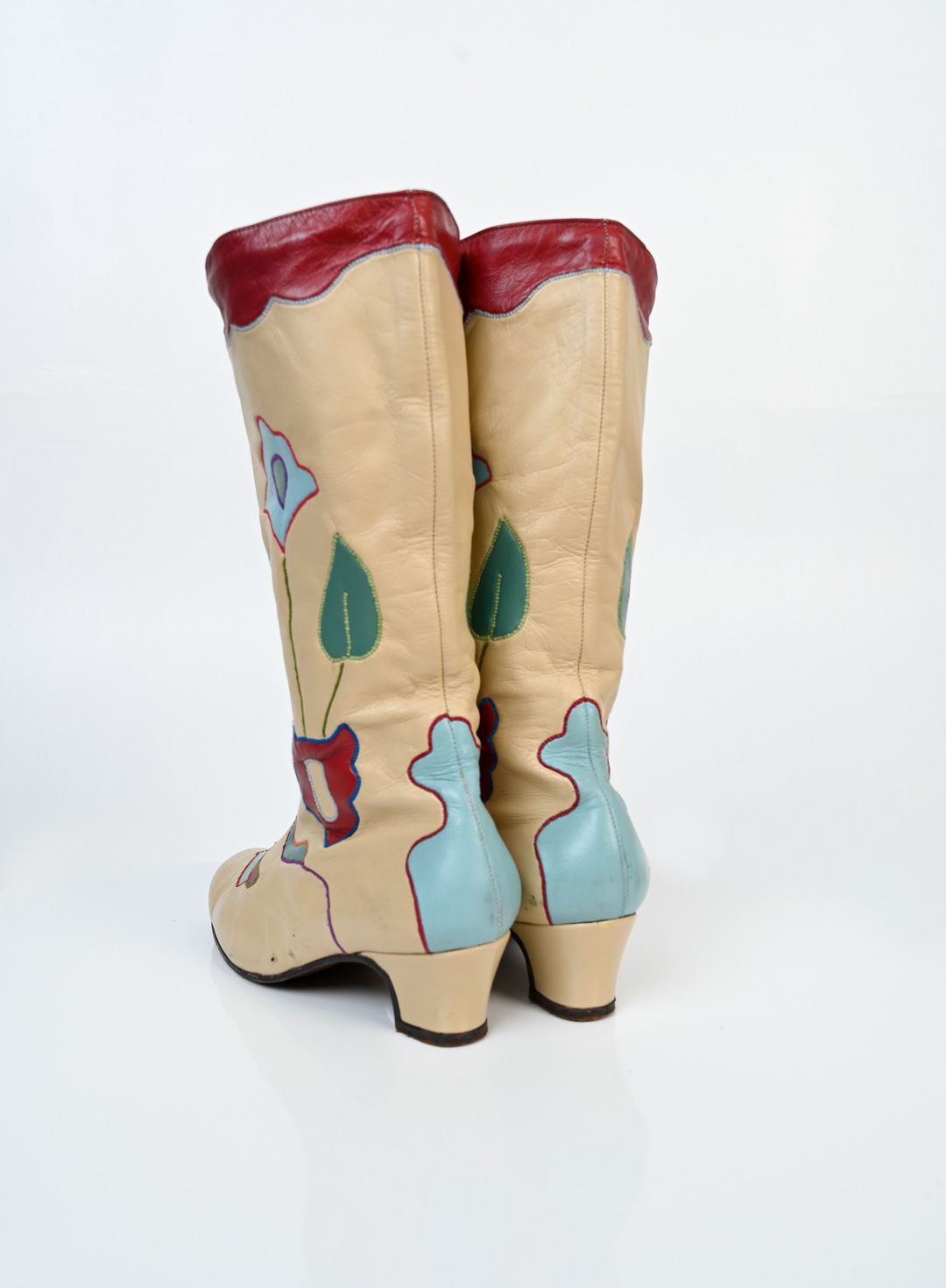 Leather Flora Deco Boots (36/37)