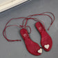 Moschino Scarlet Heart Sandals | 39