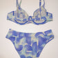 Cornflower Geometric Bikini