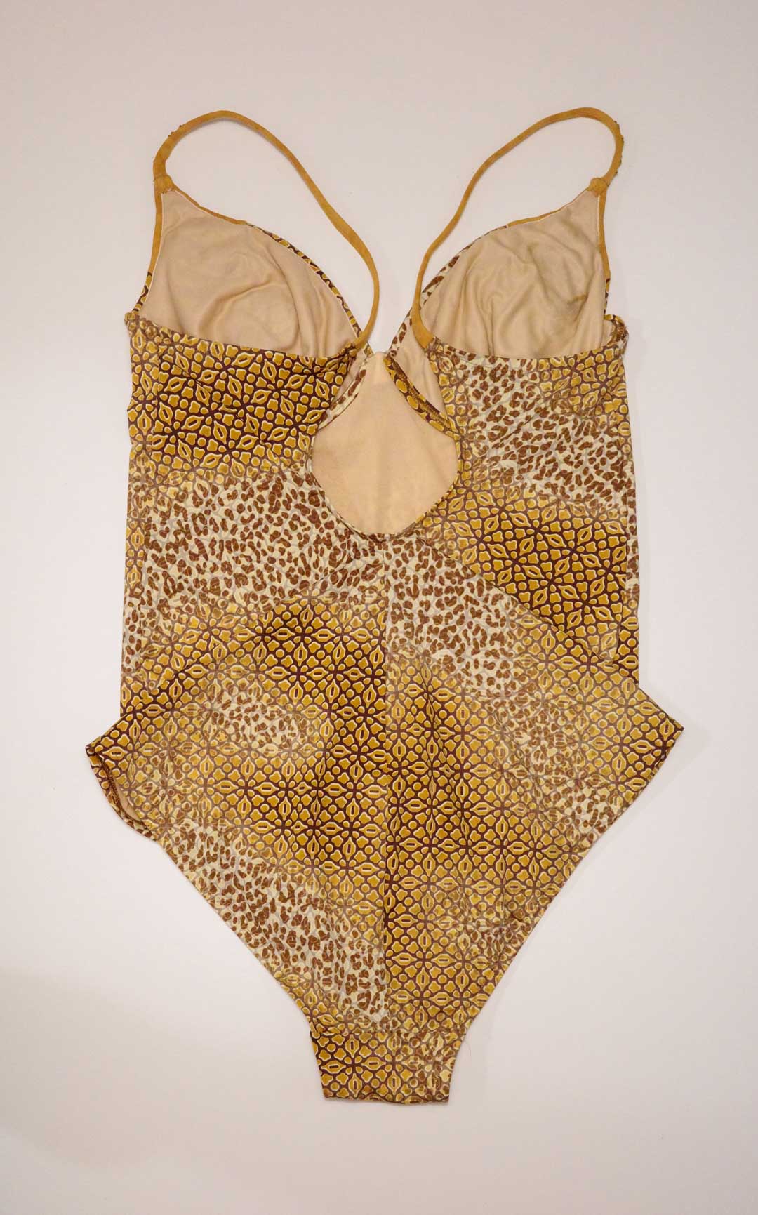 Leopard Tesselate Beaded Swimsuit