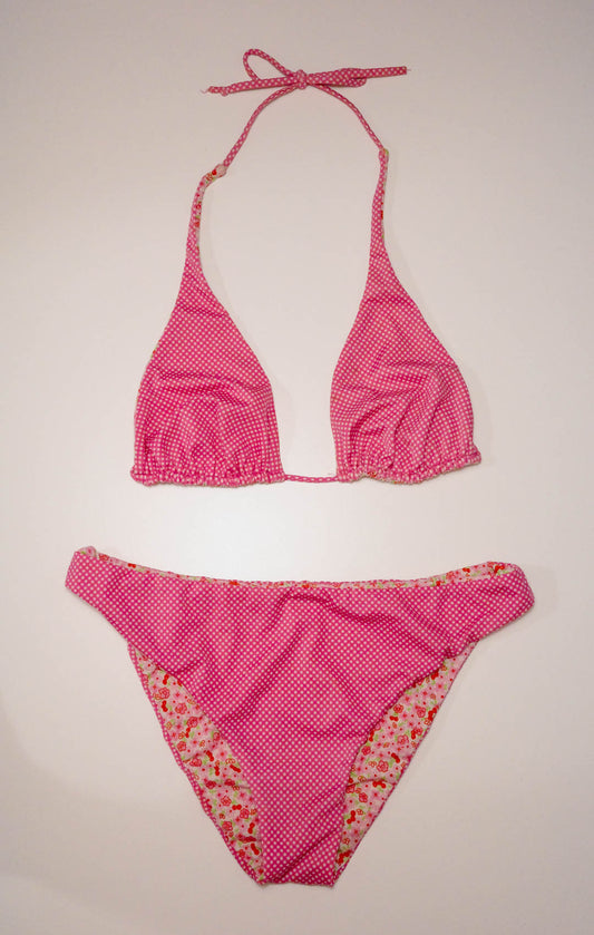 Peony Polka Dot Reversible Bikini