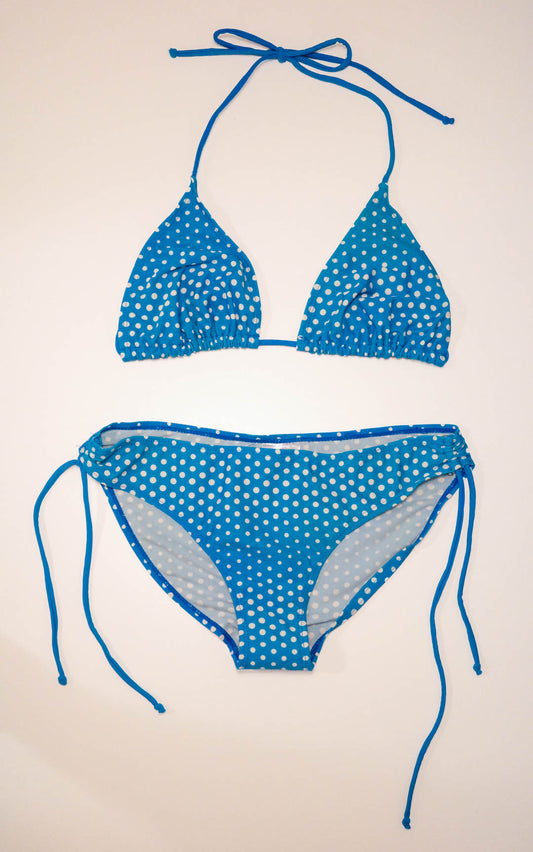 Azure Polka Dot Bikini