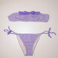 Lilac Stripe Bandeau Bikini