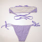Lilac Stripe Bandeau Bikini