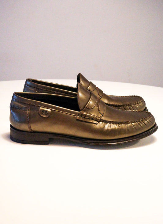 Dolce & Gabbana Sage Leather Loafers | 8