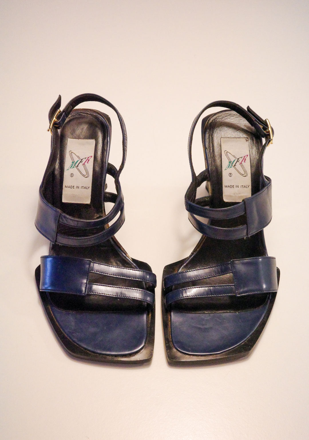 MFR Sapphire Leather Wedges | 37