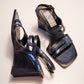 MFR Sapphire Leather Wedges | 37