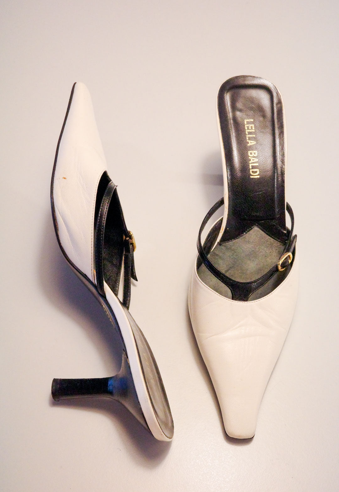 Lella Baldi Ivory Thong Mules | 40