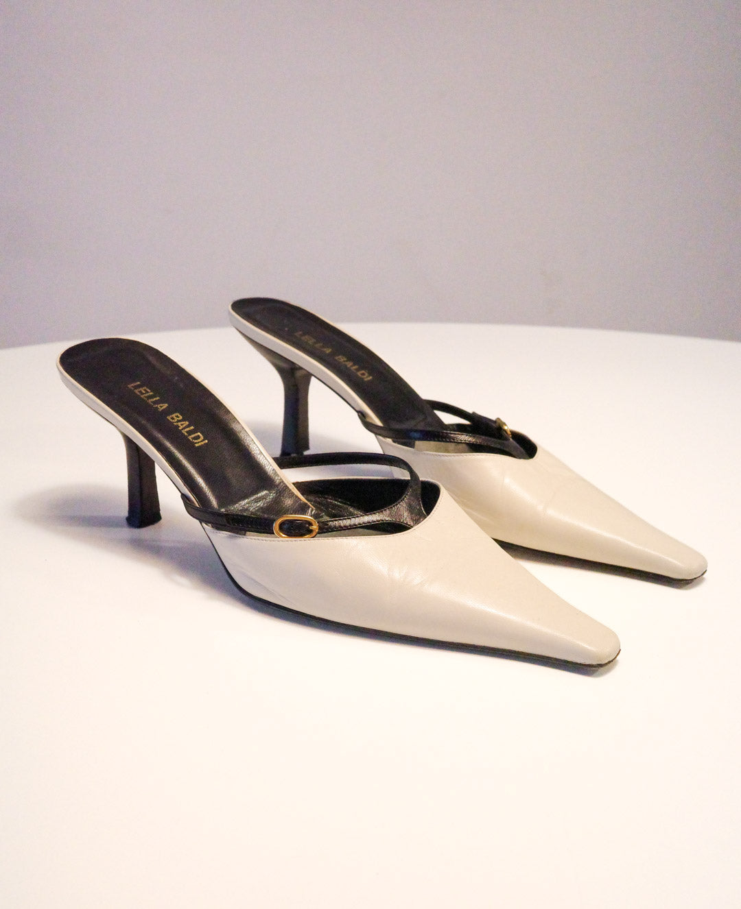 Lella Baldi Ivory Thong Mules | 40