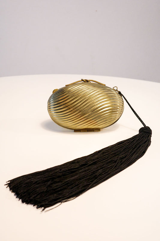 Gilt Minaudière (Black Tassel)
