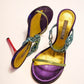 Claudio Merazzi Polychrome Leather Loop Heels | 37