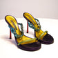 Claudio Merazzi Polychrome Leather Loop Heels | 37