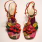 Miu Miu Argyle Floral Leather Heels | 37.5