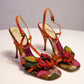 Miu Miu Argyle Floral Leather Heels | 37.5