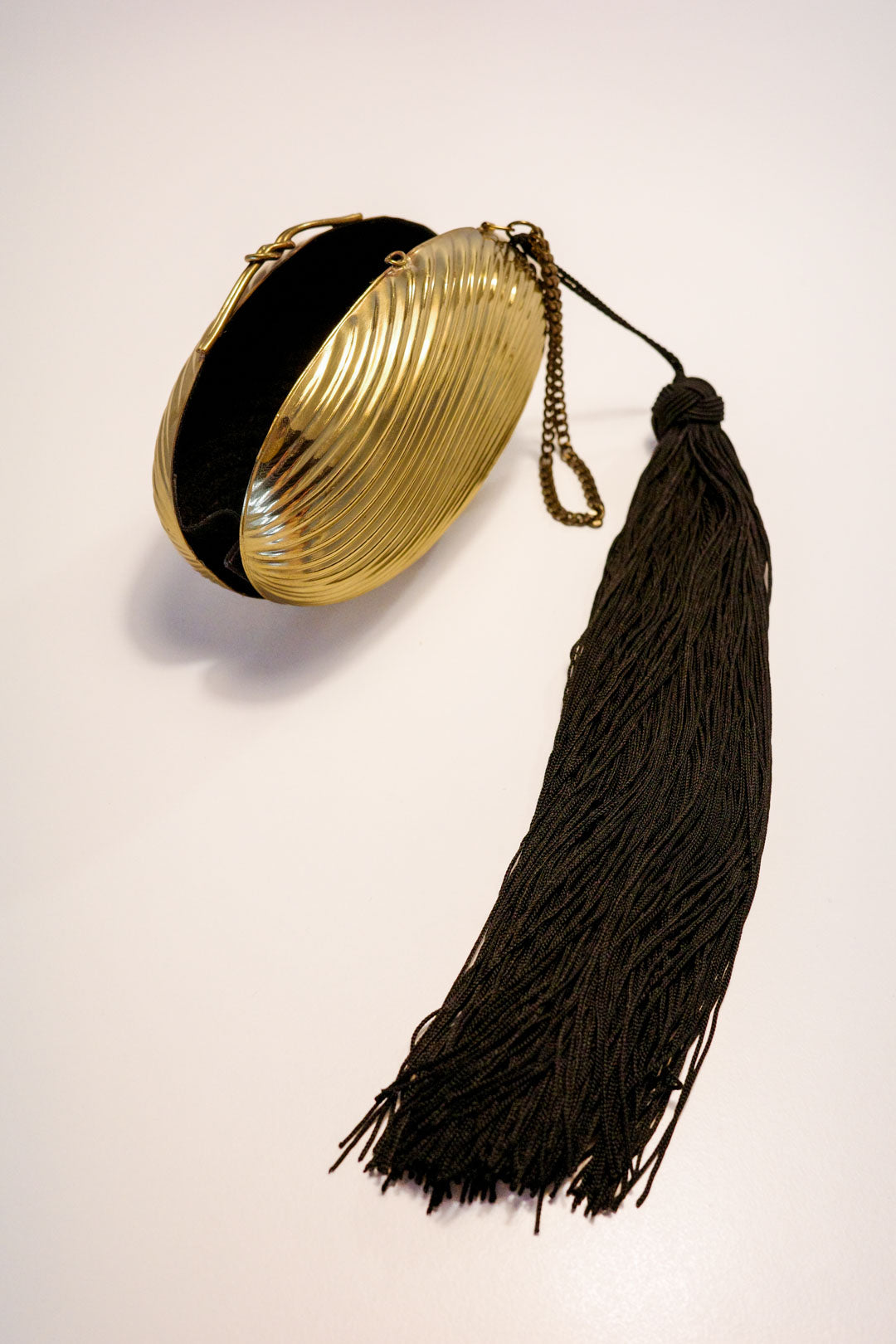 Gilt Minaudière (Black Tassel)