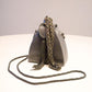 Dove Grey Satin Evening Bag