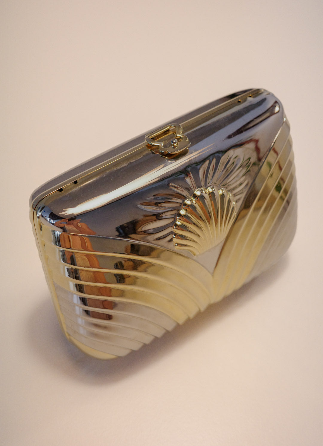 Two-Tone Shell Clutch