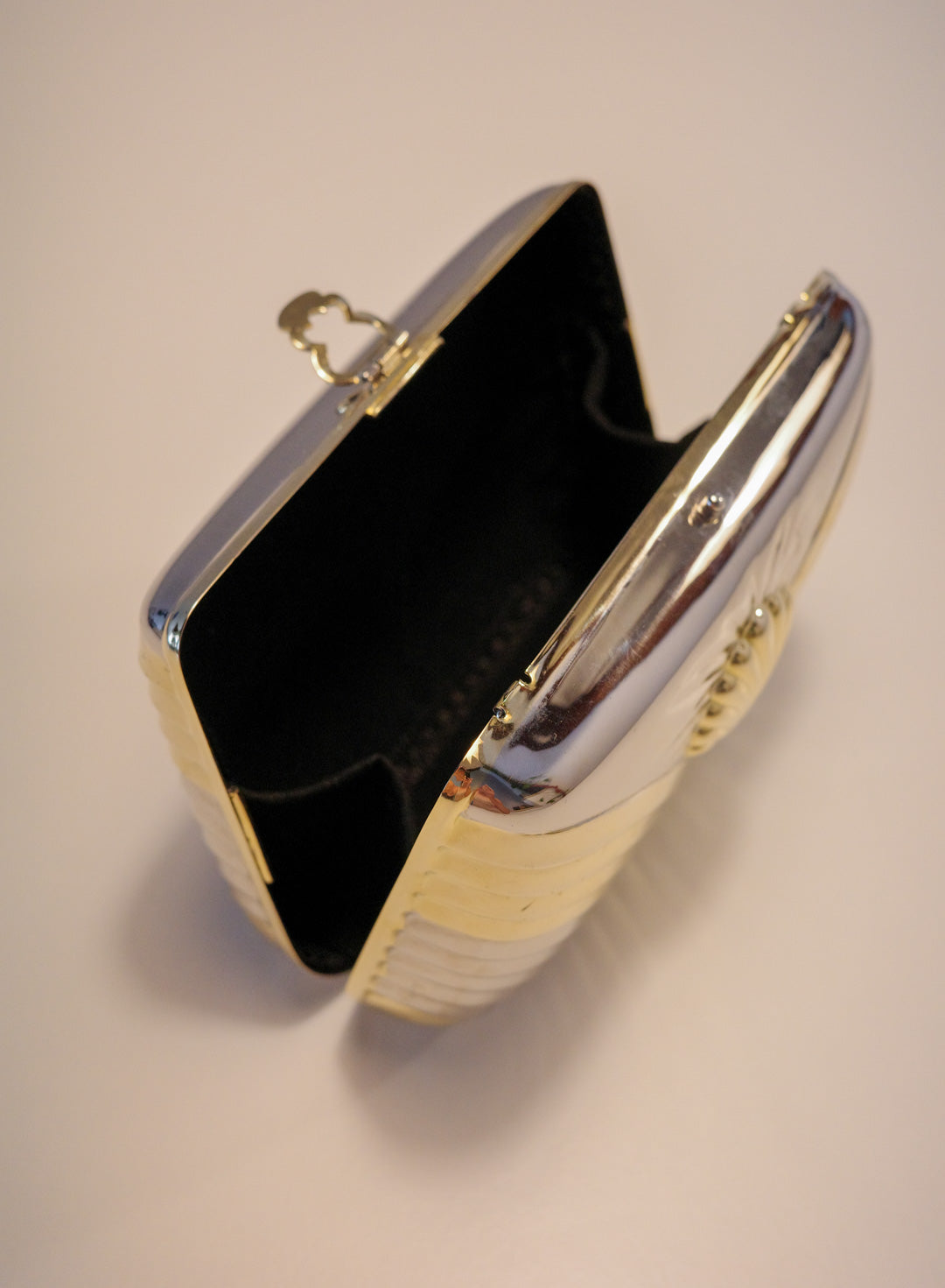 Two-Tone Shell Clutch
