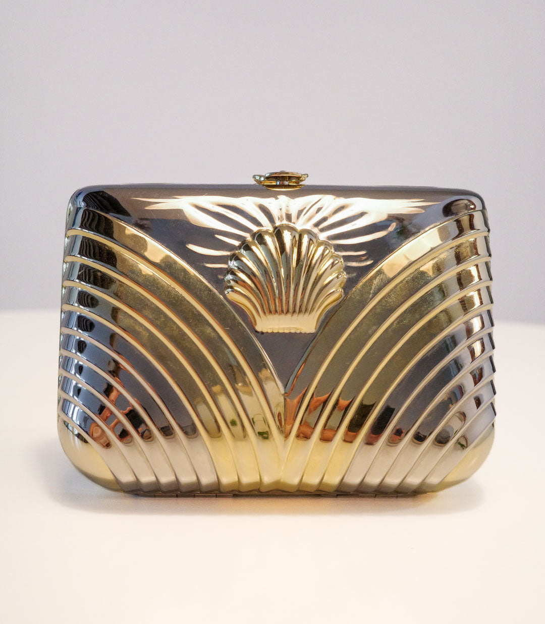 Two-Tone Shell Clutch