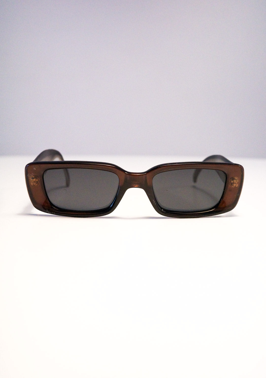 Gucci Chestnut Rectangular Sunglasses