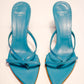 Marco Azure Leather Pointed Heels | 36