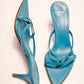 Marco Azure Leather Pointed Heels | 36
