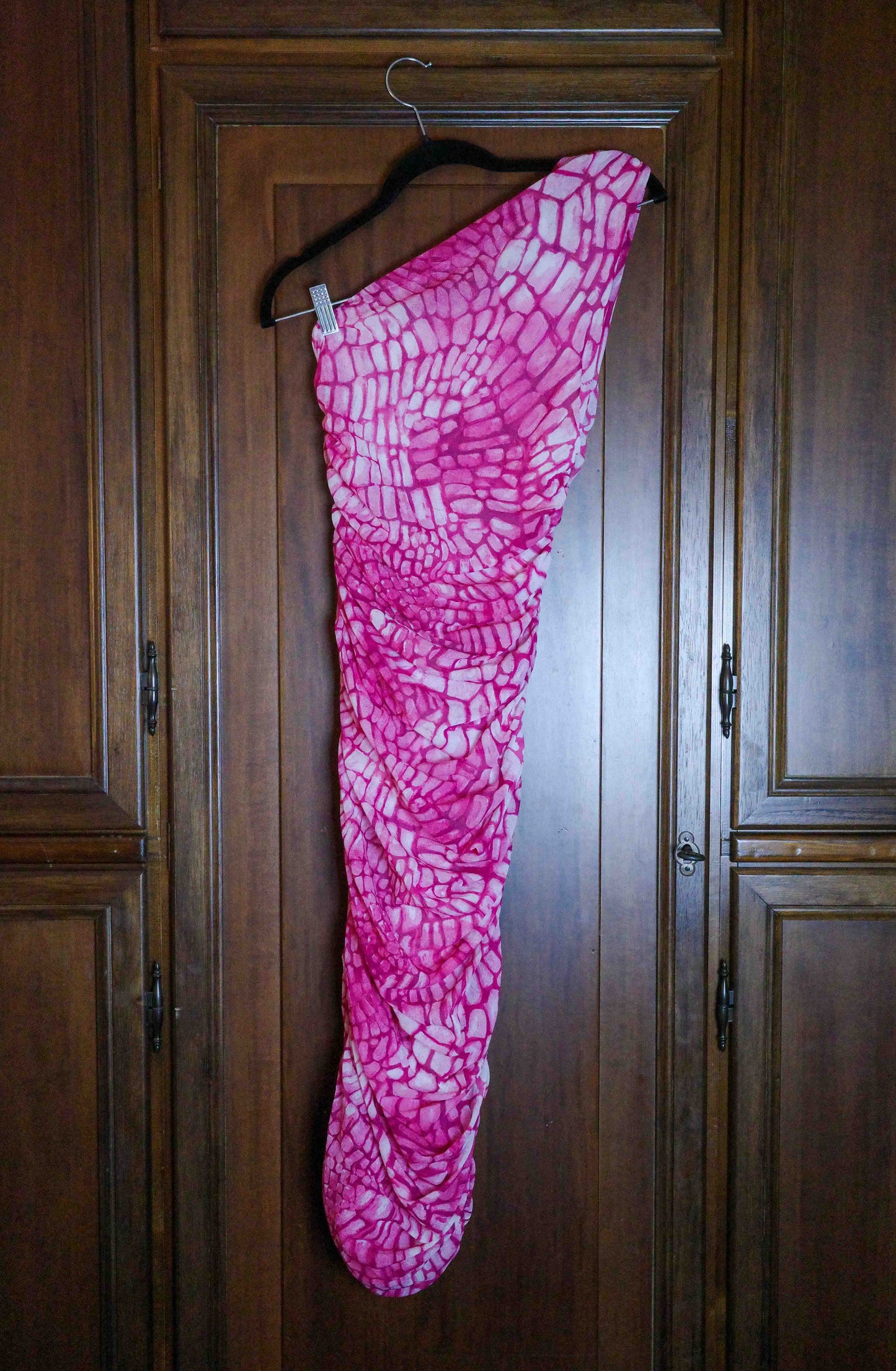 Roberta Scarpa Butterfly Ruched Dress