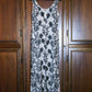 Black Beaded Foliage Gown
